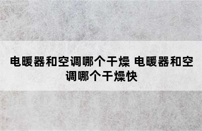 电暖器和空调哪个干燥 电暖器和空调哪个干燥快